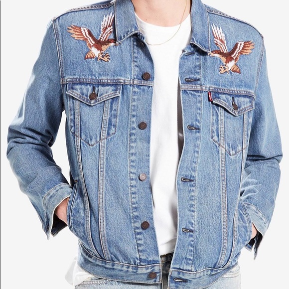 Levi limited edition denim eagle jacket